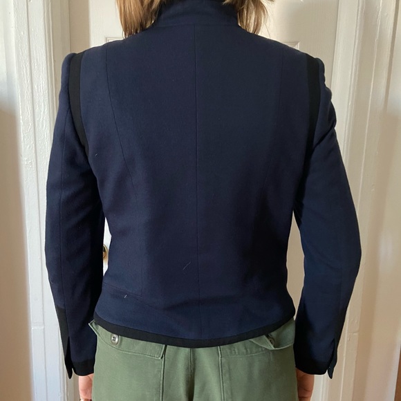 Rag & Bone Navy Wool Double Breasted Jacket - Picture 6 of 8